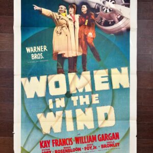Women In The Wind (1939) 1 SH Poster Rare Kay Francis Women Aviation Airplane Tale!