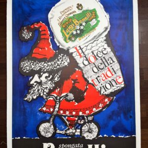 Spongato Benelli (1983) 38"x55" Italian Advertising Poster LB