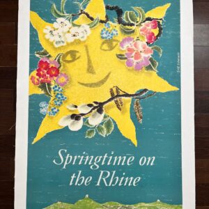 Springtime In The Rhine (1965) German Travel Poster LB