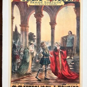 Monna Vanna Theater (1909) 25.5x35 French Opera Poster LB