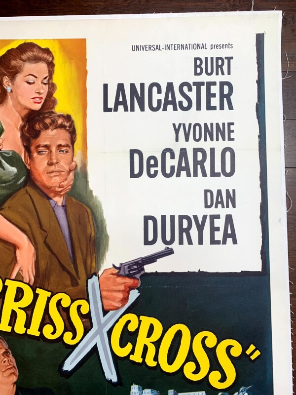 Criss Cross - Burt Lancaster (r.1958) US One Sheet Movie Poster LB - Image 4