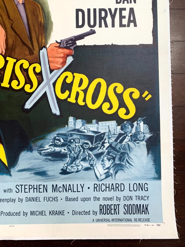 Criss Cross - Burt Lancaster (r.1958) US One Sheet Movie Poster LB - Image 5