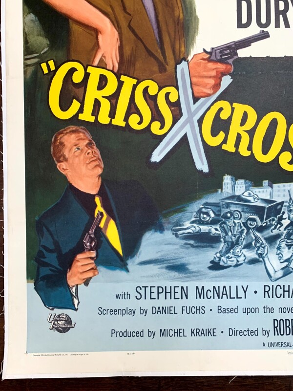 Criss Cross - Burt Lancaster (r.1958) US One Sheet Movie Poster LB - Image 3