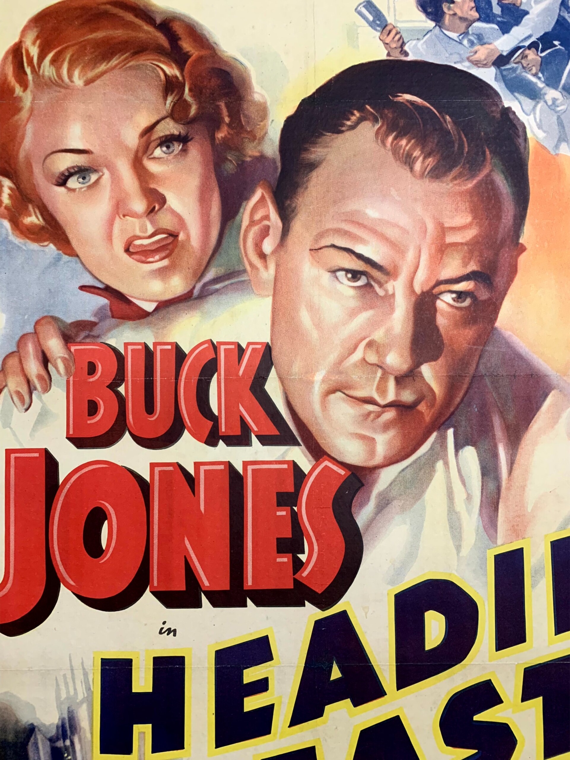 Headin' East - Buck Jones, Three Stooges (1937) US One Sheet Movie Poster LB - Image 3