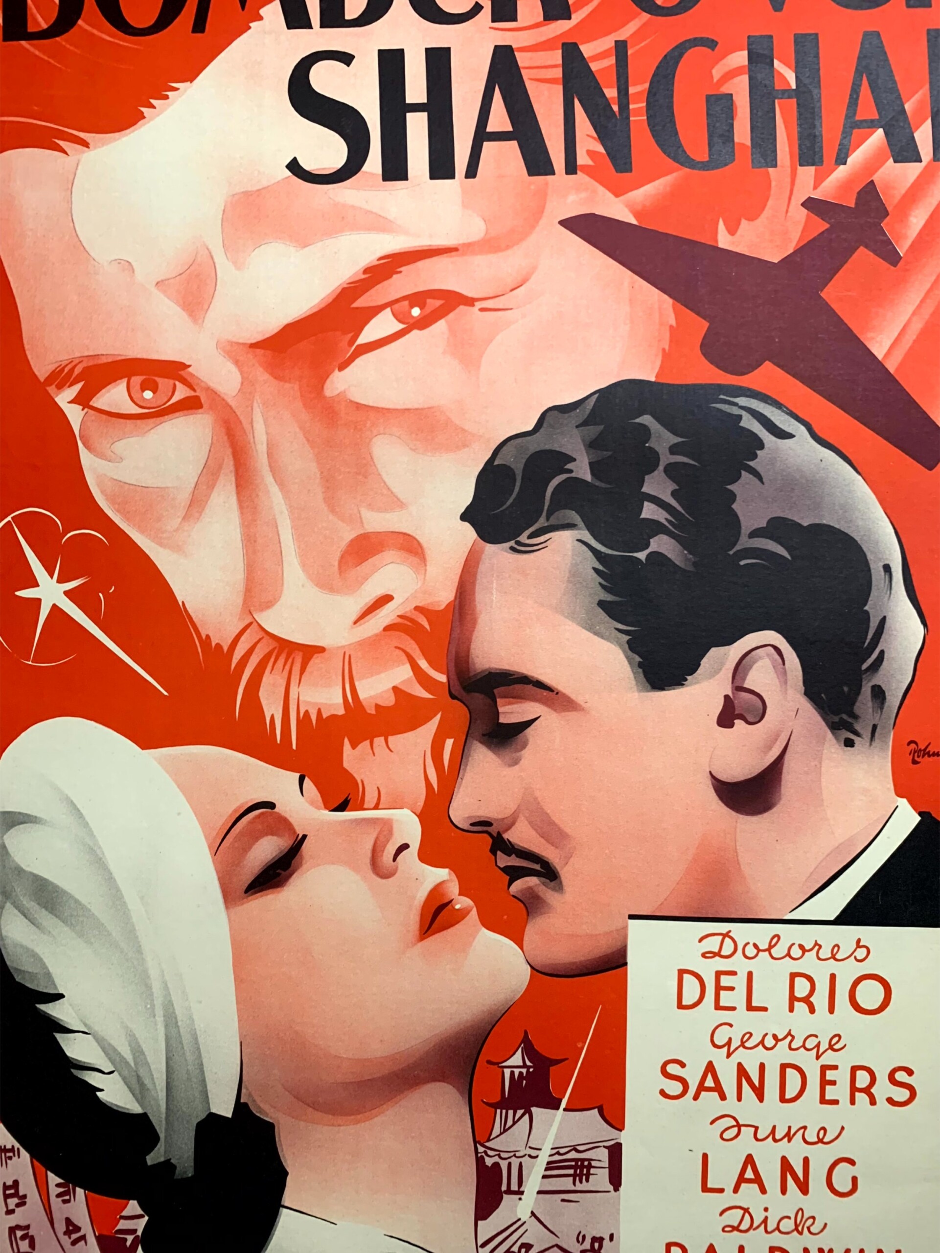 Bomber Over Shanghai - Art by Rohman (1938) Swedish One Sheet Movie Poster LB - Image 3