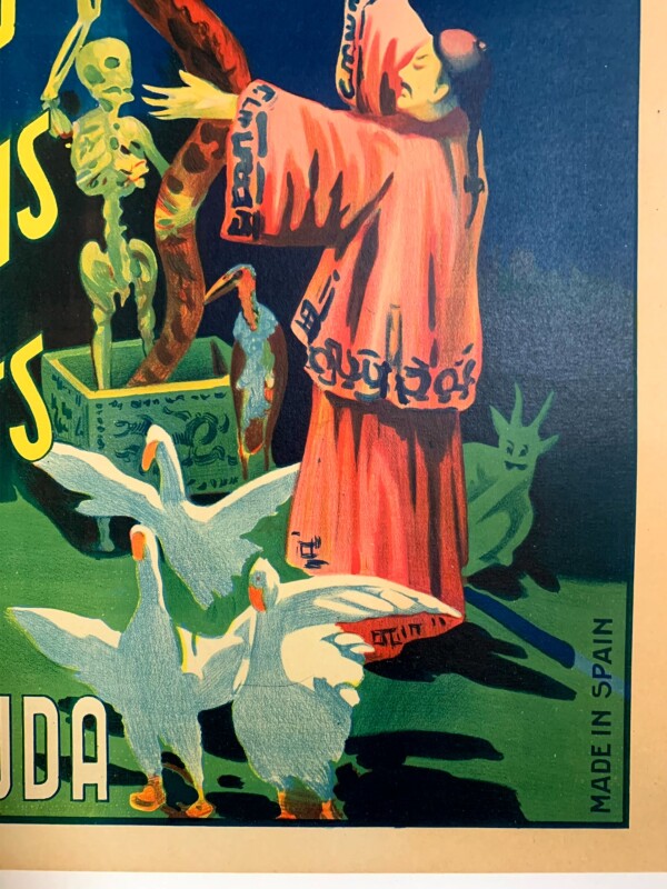 Chang and Fak-Hong - The Bhudda (1923) 17x25 Spanish Magic Poster LB - Image 4