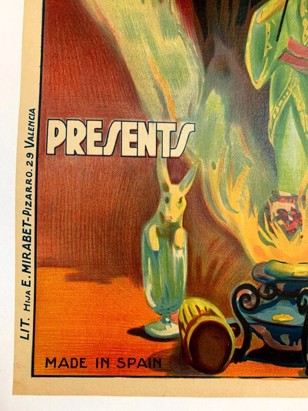 Chang and FakHong Oriental Review (1923) 17×25 Spanish Magic Poster