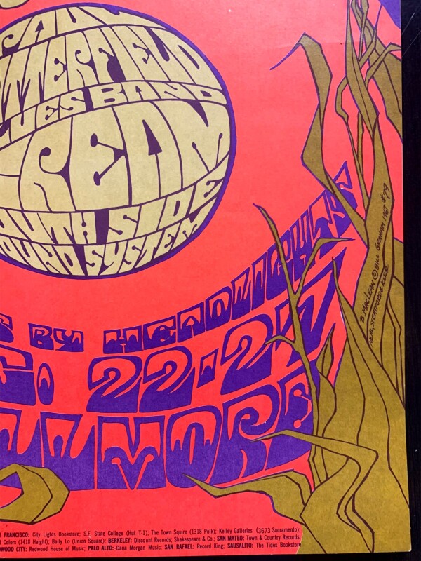 Cream - 1st Printing (1967) 14x21 BG-79 US Music Poster (Exc. Cond) - Image 4