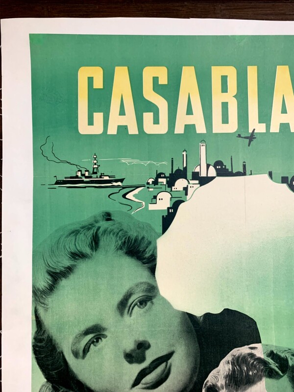 Casablanca - Bogart, Bergman (1946) 24x34 Danish Movie Poster LB - Image 7