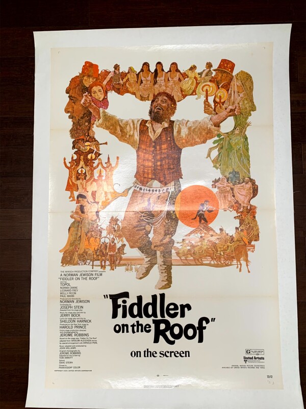 Fiddler On The Roof (1971) US One Sheet Movie Poster LB