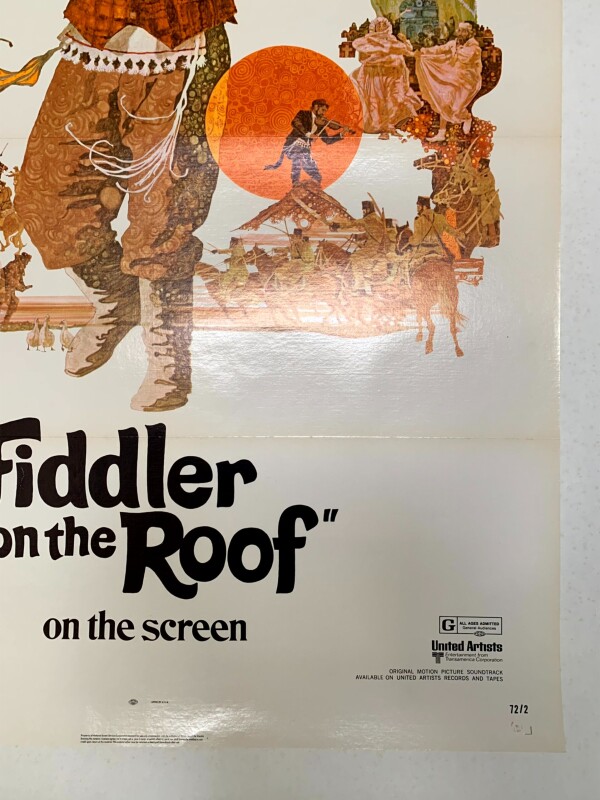 Fiddler On The Roof (1971) US One Sheet Movie Poster LB - Image 5