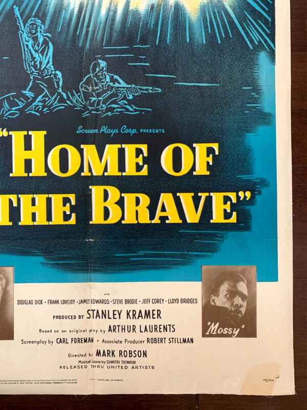 Home Of The Brave - Stanley Kramer (1949) US One Sheet Movie Poster LB - Image 5