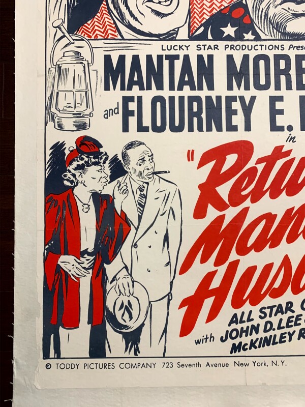 Return Of Mandy's Husband - Mantan Moreland (1948) US One Sheet Movie Poster LB - Image 4