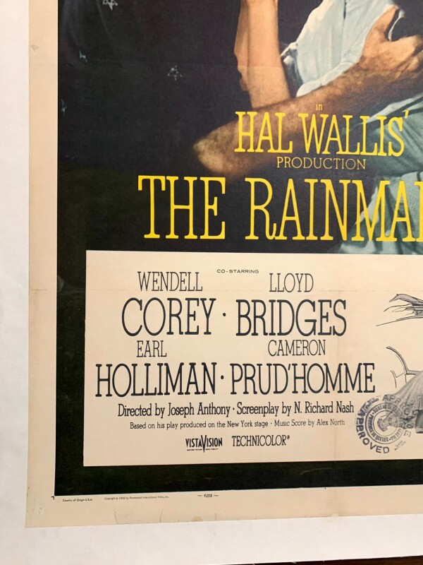 The Rainmaker - Katherine Hepburn (1955) US One Sheet Movie Poster LB - Image 4
