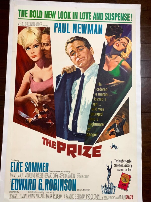 The Prize - Paul Newman (1963) US One Sheet Movie Poster LB