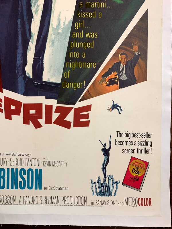 The Prize - Paul Newman (1963) US One Sheet Movie Poster LB - Image 5