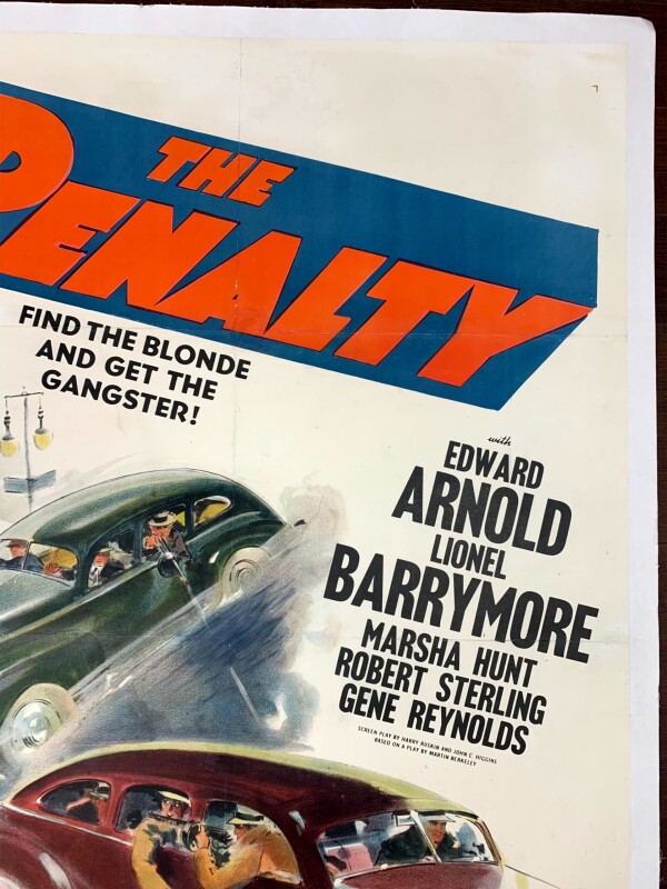 The Penalty - Lionel Barrymore (1941) US One Sheet Movie Poster LB - Image 6