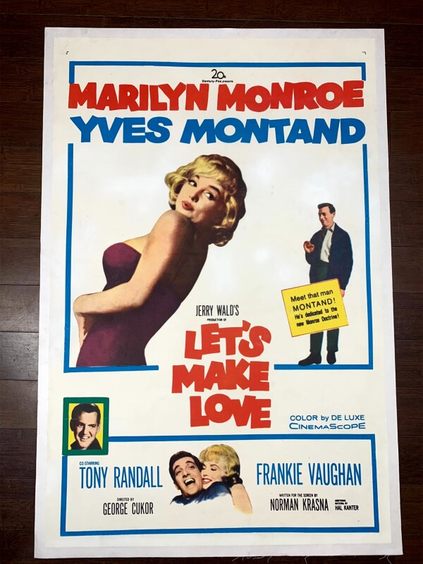 Let's Make Love - Marilyn Monroe (1960) US One Sheet Movie Poster LB