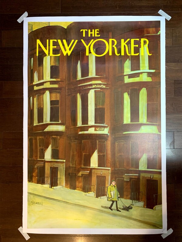 The New Yorker - Art Charles Saxon (1971) 29x45 US Advertising Poster LB