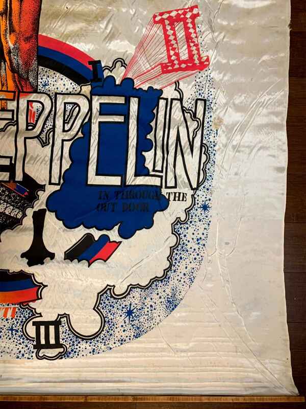 Led Zeppelin (1979) 42x44 US Cloth Concert Banner - Rare - Image 5