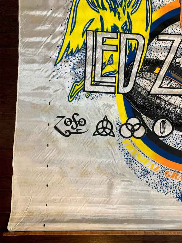 Led Zeppelin (1979) 42x44 US Cloth Concert Banner - Rare - Image 4