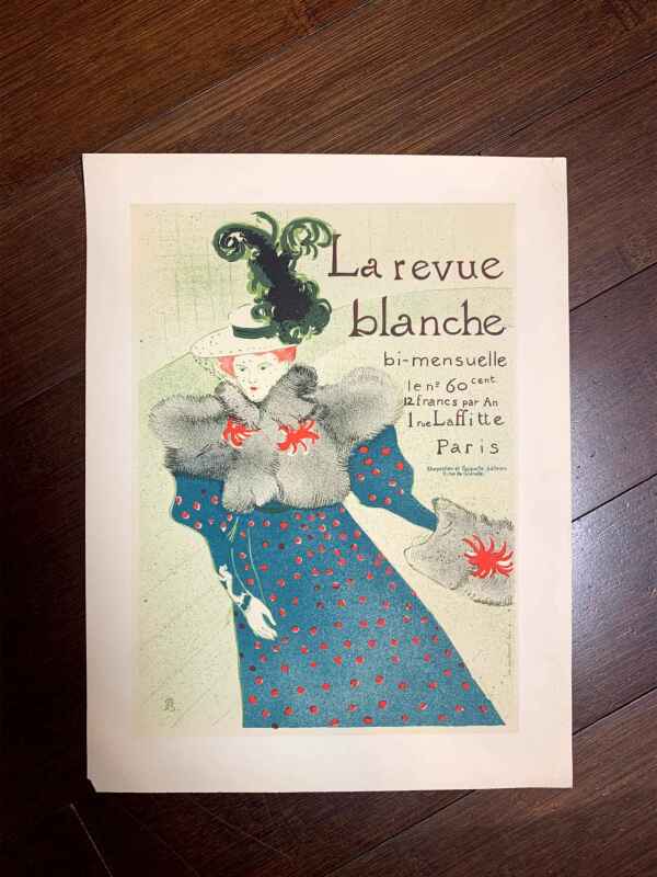 La Revue Blanche - Toulouse Lautrec (1896) 10x13 French Maitres D'Affiche Poster