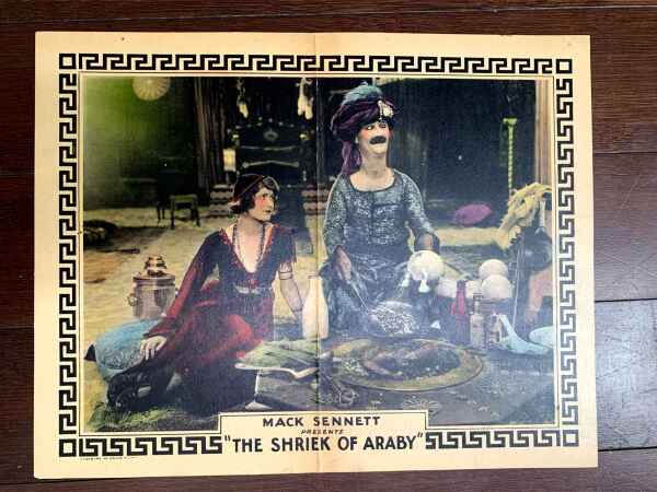 Shriek of Araby- Mack Sennet (1923) US Lobby Card Movie Poster