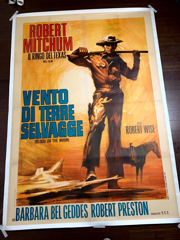 Blood on the Moon - Art by Tarantelli (1966) 55x77 Italian Movie Poster LB