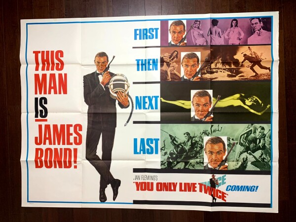 You Only Live Twice - James Bond (1967) 45x59.5 US Subway Movie Poster