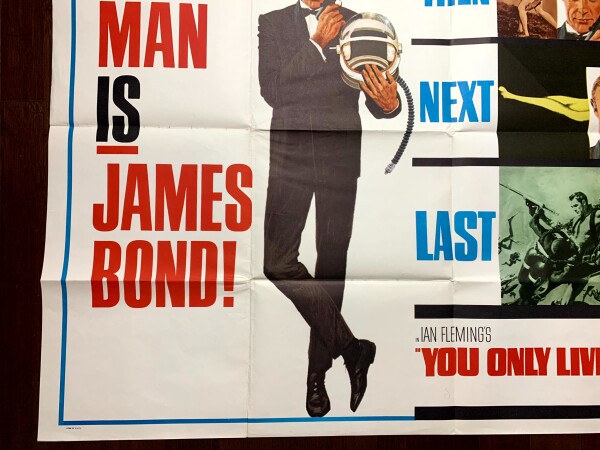 You Only Live Twice - James Bond (1967) 45x59.5 US Subway Movie Poster - Image 7