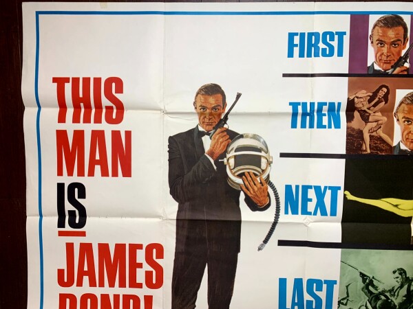 You Only Live Twice - James Bond (1967) 45x59.5 US Subway Movie Poster - Image 6