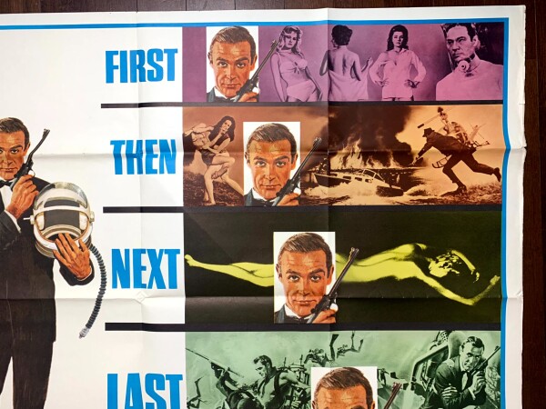 You Only Live Twice - James Bond (1967) 45x59.5 US Subway Movie Poster - Image 5