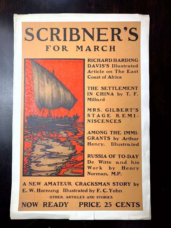 Scribners Bundle x4 (1900's) US News Stand Posters