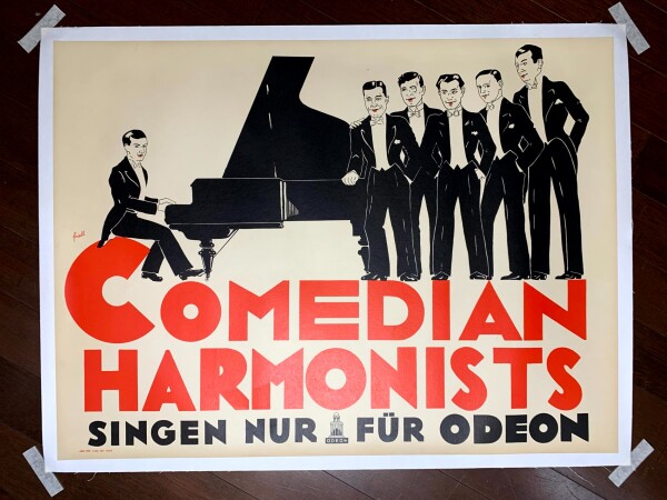Comedian Harmonists (1970) 27.5x37 German Theater Poster LB