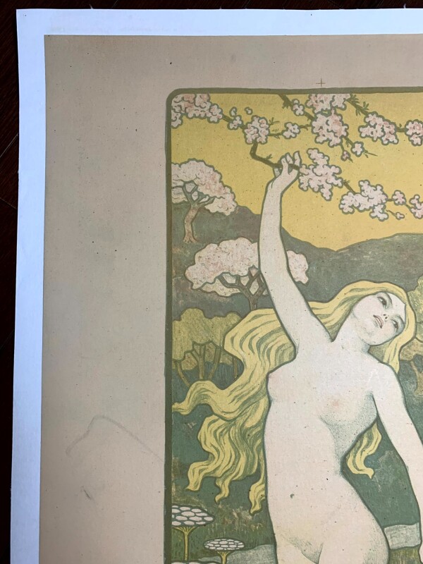 Mai. 1 des 100 épreuves numérotées à la main - Art Berthon Great Condition (1915) 18x28.5 French Poster LB - Image 7