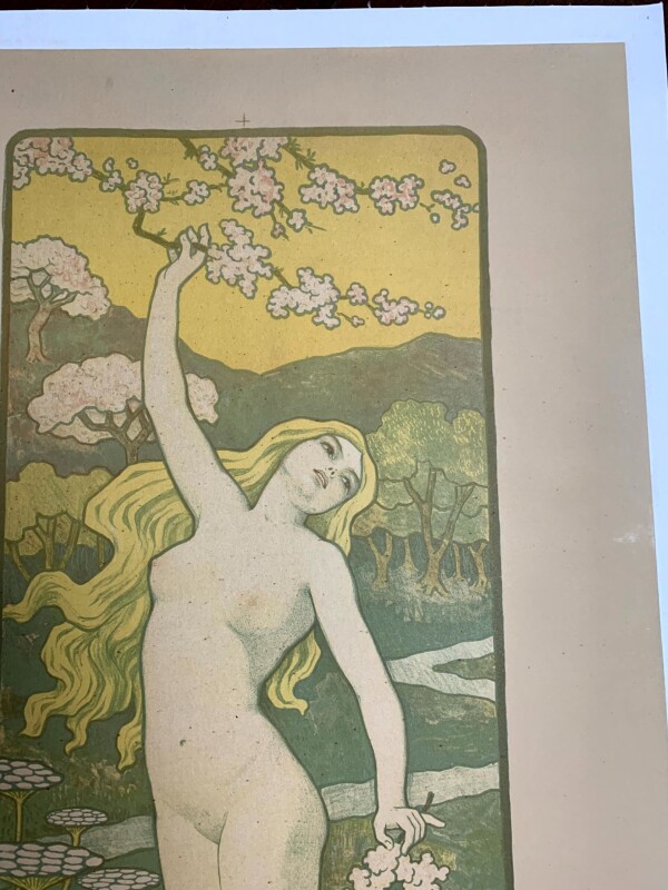 Mai. 1 des 100 épreuves numérotées à la main - Art Berthon Great Condition (1915) 18x28.5 French Poster LB - Image 6