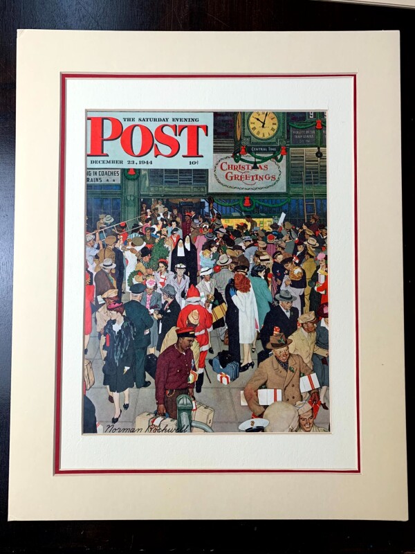 The Saturday Evening Post - Norman Rockwell Bundle (1940's) 10.5x14 US Magazine Covers x3 - Matted - Image 7