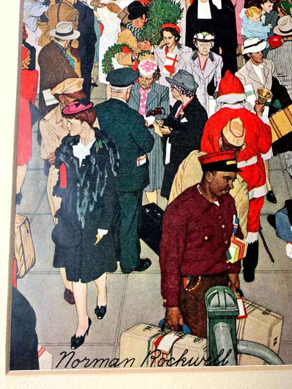 The Saturday Evening Post - Norman Rockwell Bundle (1940's) 10.5x14 US Magazine Covers x3 - Matted - Image 9