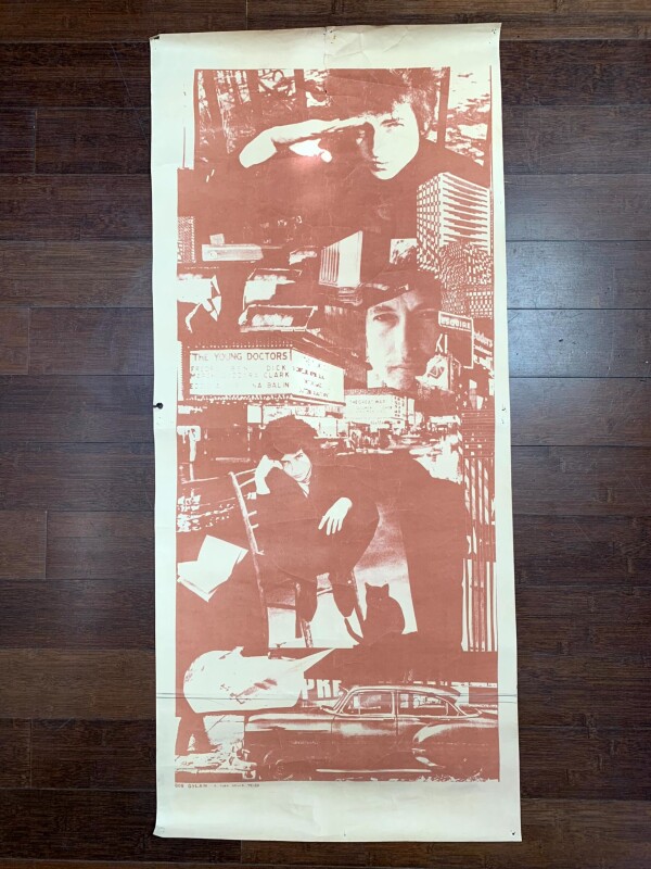 Bob Dylan Photomontage (1970) 20x44.5 French Music Poster - Rare