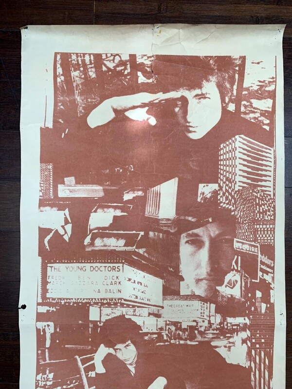 Bob Dylan Photomontage (1970) 20x44.5 French Music Poster - Rare - Image 2