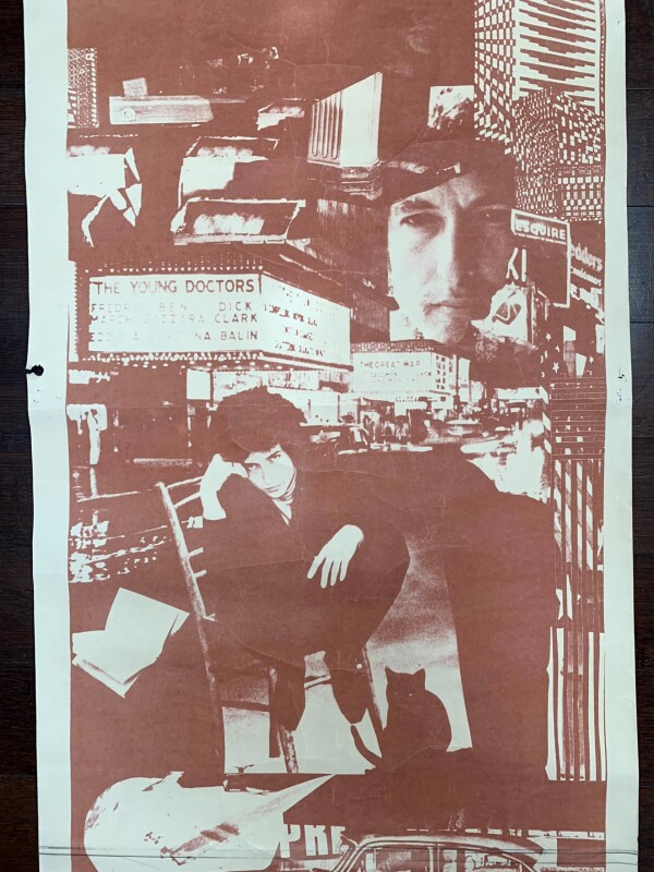 Bob Dylan Photomontage (1970) 20x44.5 French Music Poster - Rare - Image 3
