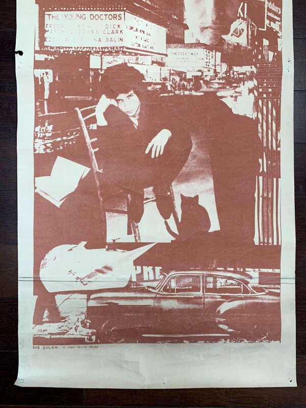 Bob Dylan Photomontage (1970) 20x44.5 French Music Poster - Rare - Image 4