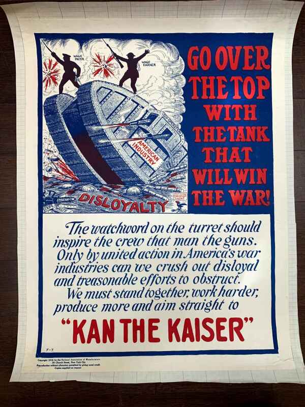 Cooperation Will Win The War x7 (1912) 19x24.5 US WWI Posters - Image 5