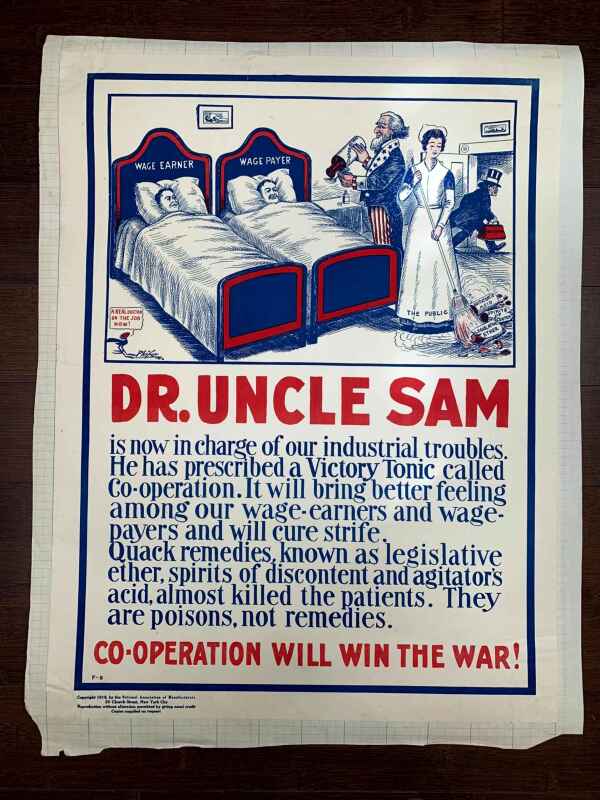 Cooperation Will Win The War x7 (1912) 19x24.5 US WWI Posters - Image 6