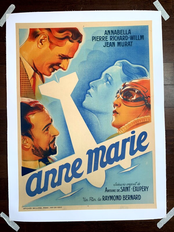 Anne Marie - Raymond Bernard (1936) 23x31.5 French Movie Poster LB