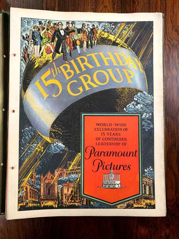 Paramount 15th Birthday Group (1926) 12x16.5 US Film Studio Promotional Book - Image 2