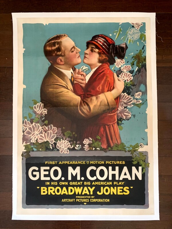 Broadway Jones - George M. Cohan 1st Movie (1917) 28.25x41 US Silent Movie Poster