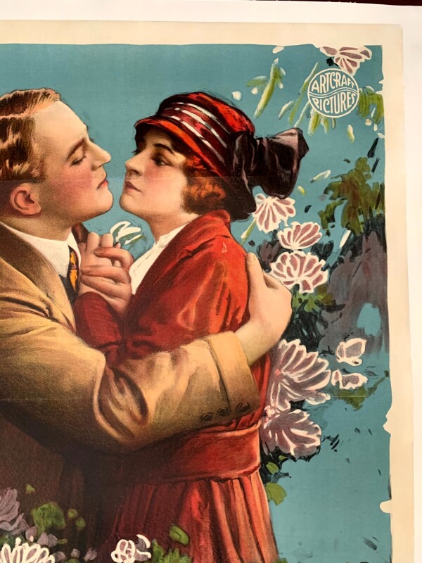 Broadway Jones - George M. Cohan 1st Movie (1917) 28.25x41 US Silent Movie Poster - Image 3