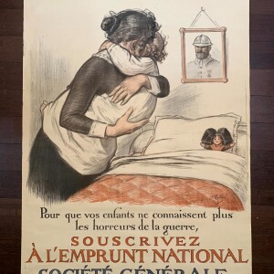 Souscrivez a l'emprunt National - Art by Georges Redon (1917) 32x45 French War Poster