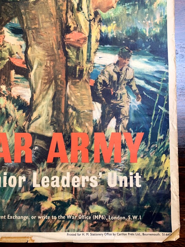 Join The Regular Army - Art by John Worsley (1959) 20x30" UK Recruitment Poster - Image 4